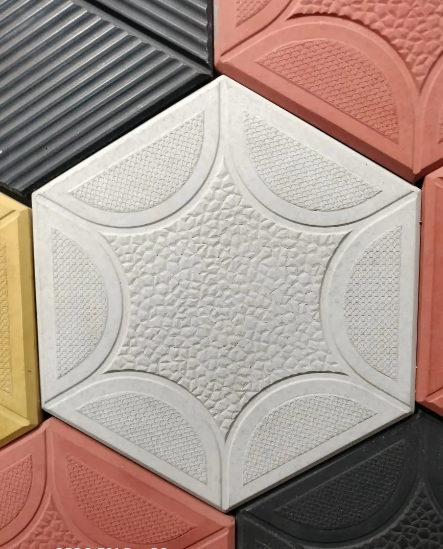 PM 227 King Stone hexagon paver, close detail